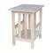 International Concepts Rectangle Mission Magazine End Table, 22.4 W, 15.6 L, 23.2 in H, Wood, Unfinished 9836 - alternate 3